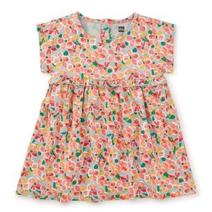 Tea Collection Baby Empire Ruffle Dress, Hacienda Hibiscus, 6-9M